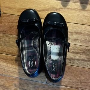 Black Bowed Mary Jane Shoes